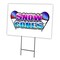Signmission Snow Cones Yard Sign & Stake outdoor plastic coroplast window, C-2436 Snow Cones C-2436 Snow Cones - alternate 1